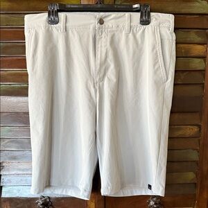 adidas Men's Light Gray Flat Front Golf Shorts